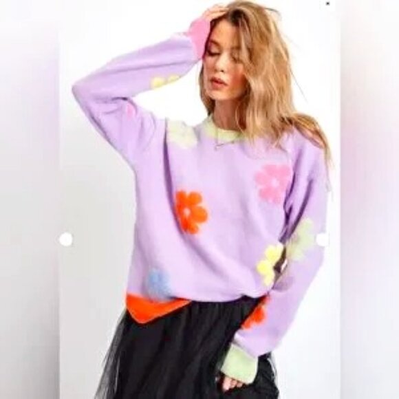 Easel Los Angeles Daisy Sweater - Picture 1 of 9